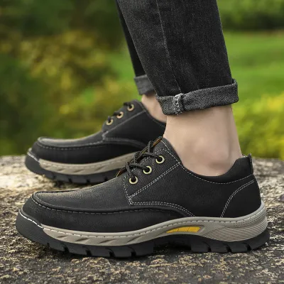 GENUINE LEATHER OUTDOOR CASUAL SHOES GB-9715